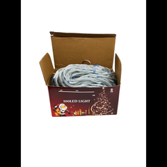 Instalație luminoasă Crăciun 100 LED-uri albastru, 8 metri x 1 metru, fir transparent, model perdea, MultiColor