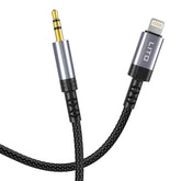 Lito - Adaptor cablu audio - Mufă Lightning la Jack 3.5mm, Hi-Fi, 1m - Negru
