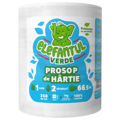 Elefantul Verde prosop de bucatarie - 2 straturi - 350 foi - 66.5 m