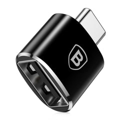 Adaptor OTG Baseus USB la USB Type-C CATOTG-01, Negru