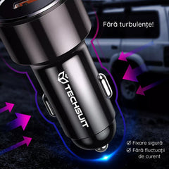 Încărcător Auto Techsuit Premium (QC3.0)