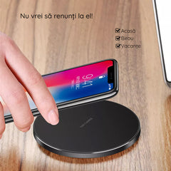 Încărcător Wireless TECHSUIT RGB 10W Negru