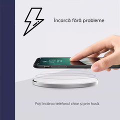 Încărcător Wireless TECHSUIT RGB 10W Negru