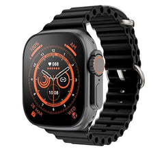Ceas Smartwatch S9 Ultra, Deluxe Edition, Incarcare Wireless, Notificare Apel, Ritm Cardiac, Monitorizare Somn cu Bratara din Silicon