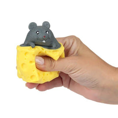 Jucarie Anti-Stress Pop Up Cascaval cu Soricel 5cm
