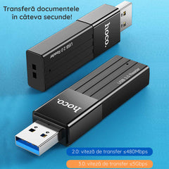 Cititor Card Hoco HB20 Negru
