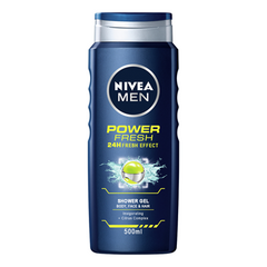NIVEA Men Gel de Dus Active Man / Power Fresh – 500 ml