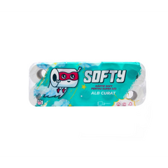 Hartie igienica SOFTY 2 straturi 10 role/set, Alb