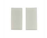 Burete Magic, set 2 bucati, din melamina, 10 x 5 cm, alb, pentru curatarea peretilor si urmelor de grasime