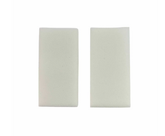 Burete Magic, set 2 bucati, din melamina, 10 x 5 cm, alb, pentru curatarea peretilor si urmelor de grasime