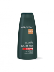 Gel de dus 3 in 1 Activ / Anticadere par , 400 ml, Gerovital