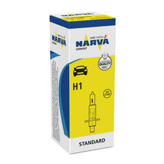 Bec auto cu halogen pentru far Narva H1 Standard, 12V, 55W, 1 Buc
