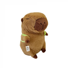 Breloc Capybara din pluș cu rucsac