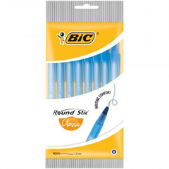 BiC Round Stic Pix Albastru 8 bucati