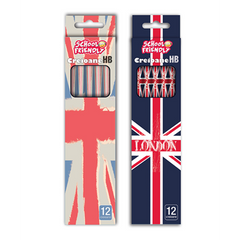 SCHOOL FRIENDLY Creion HB cu Radiera 12 bucati