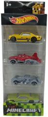 Masini Hot Wheel, cu tema Minecraft, 1:64, multicolor