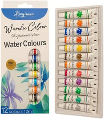 Tempera Acuarele la Tub 12ml, pe Baza de Apa 12/set