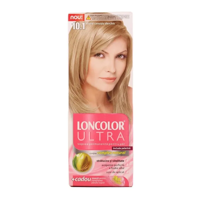 Loncolor Ultra Vopsea de Par Blond Cenusiu Nr.10.1 - 100 ml