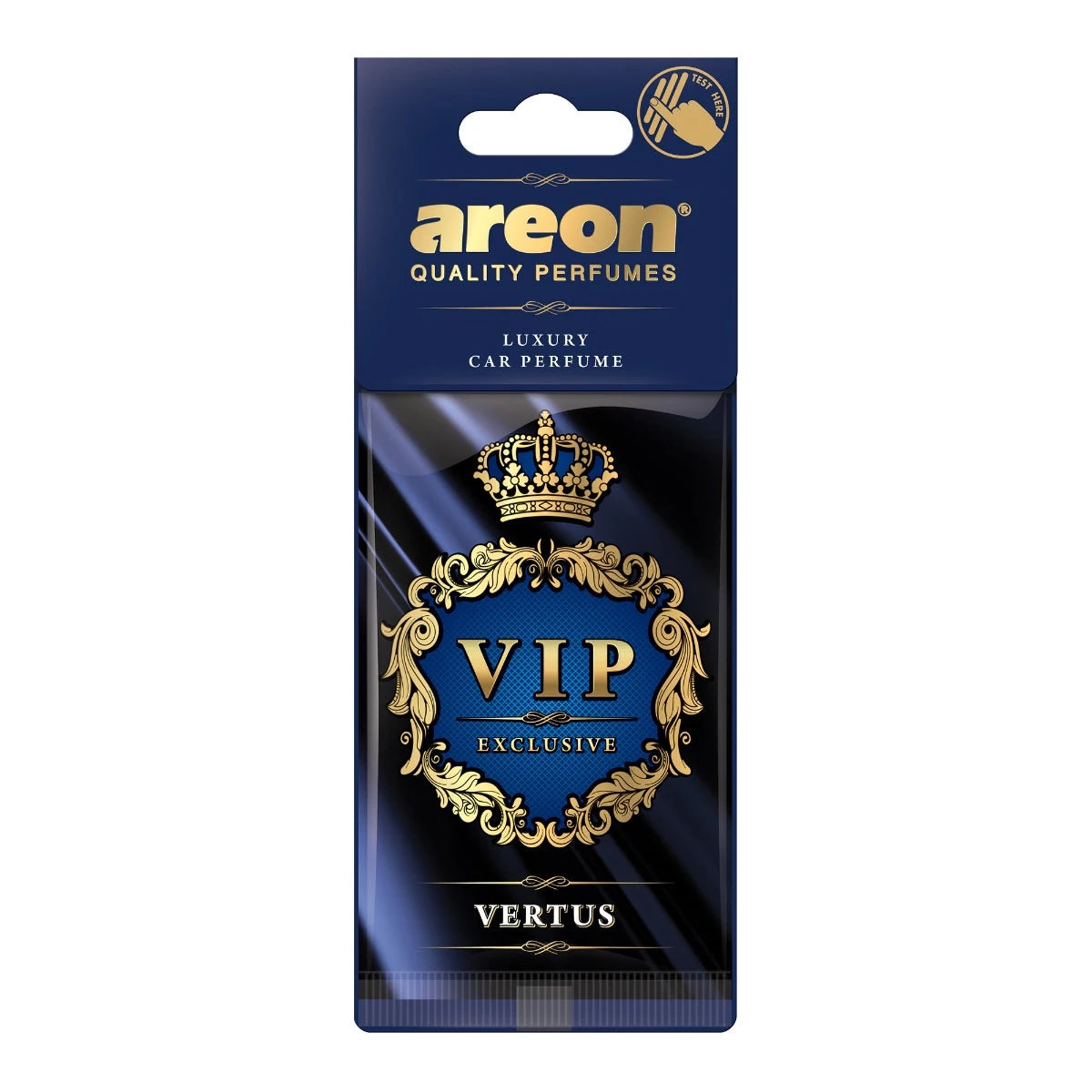 Odorizant auto, card, Areon VIP Exclusive, Vertus, 19 x 7.5 x 0.5 cm