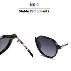 Techsuit - Ochelari de soare - Protecție UV - Negru / Gri degradat