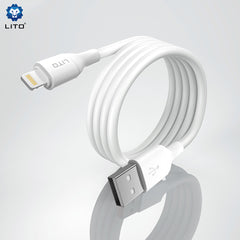 Lito - Cablu de date USB la Type-C, PVC, 1m - Negru