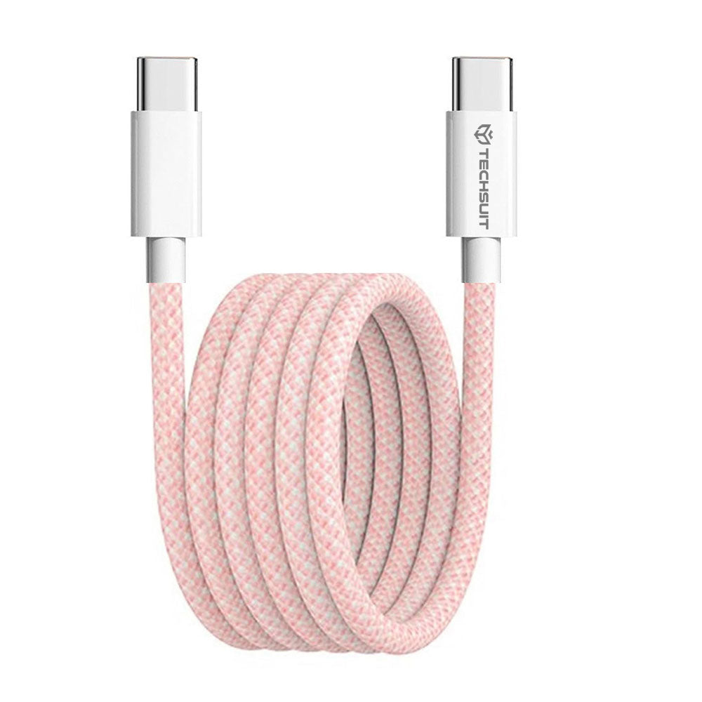 Techsuit - Cablu de date - pentru Apple, Android, Type-C, 1m - Multicolor