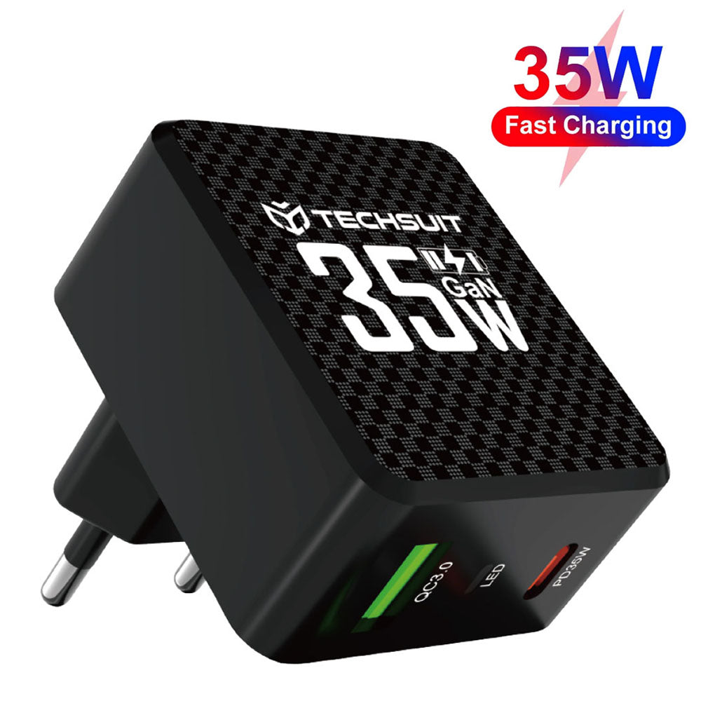 Techsuit - Încărcător, USB, Type-C, încărcare rapidă, PD35W