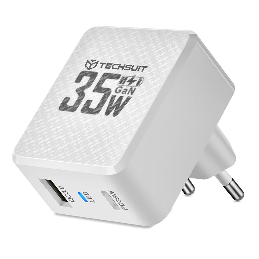 Techsuit - Încărcător, USB, Type-C, încărcare rapidă, PD35W