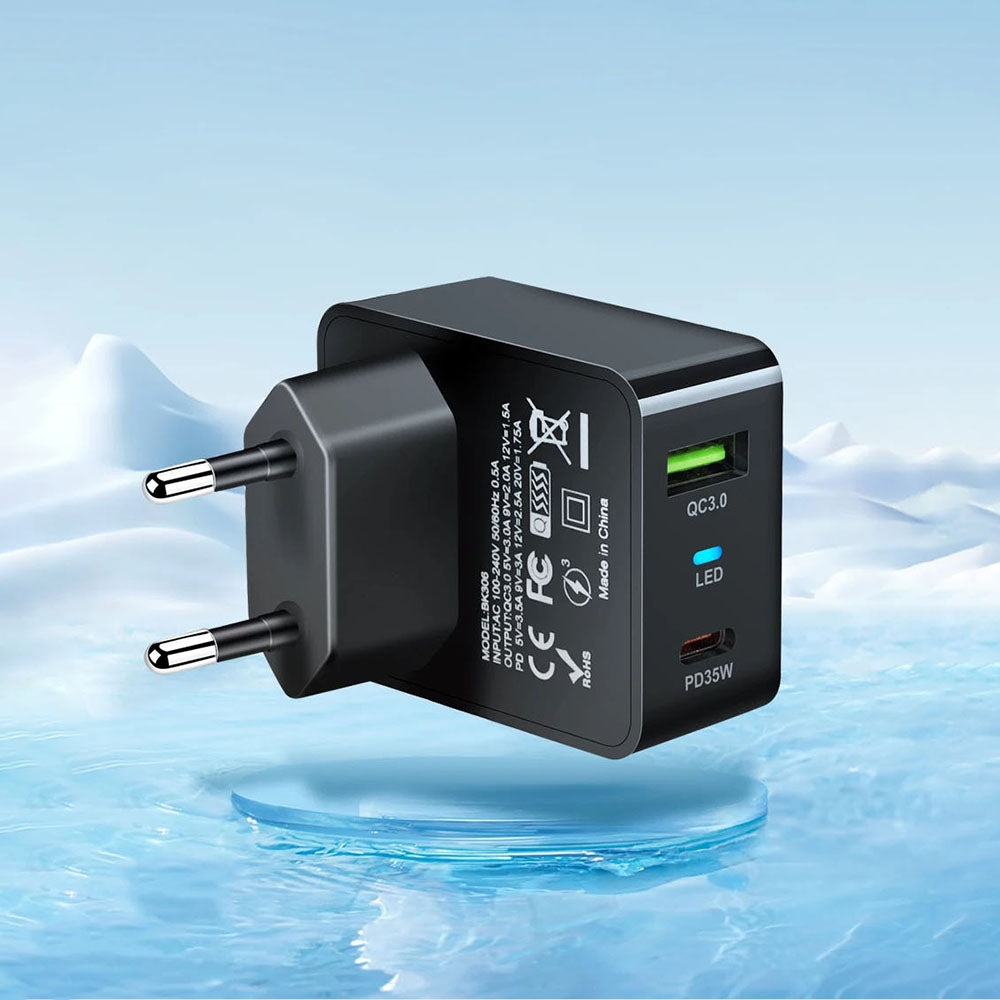 Techsuit - Încărcător, USB, Type-C, încărcare rapidă, PD35W