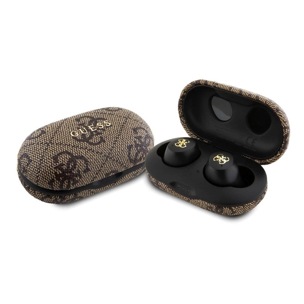 Guess Căști Wireless 4G, Culoare Metalică Maro