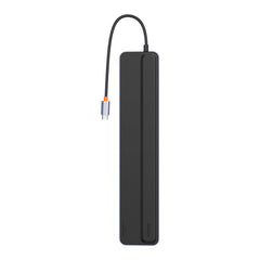 Adaptor HUB aluminiu 12-in-1 Baseus EliteJoy Gen2, USB-C - 2x HDMI, 3x USB 3.0, 1x USB-C PD, 1x USB-C, 1x DisplayPort, 1x Mini Jack 3.5mm, 1x RJ45, 1x MicroSD, 1x SD, Gri inchis