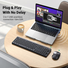 Tastatură și Mouse Wireless UGREEN Negru