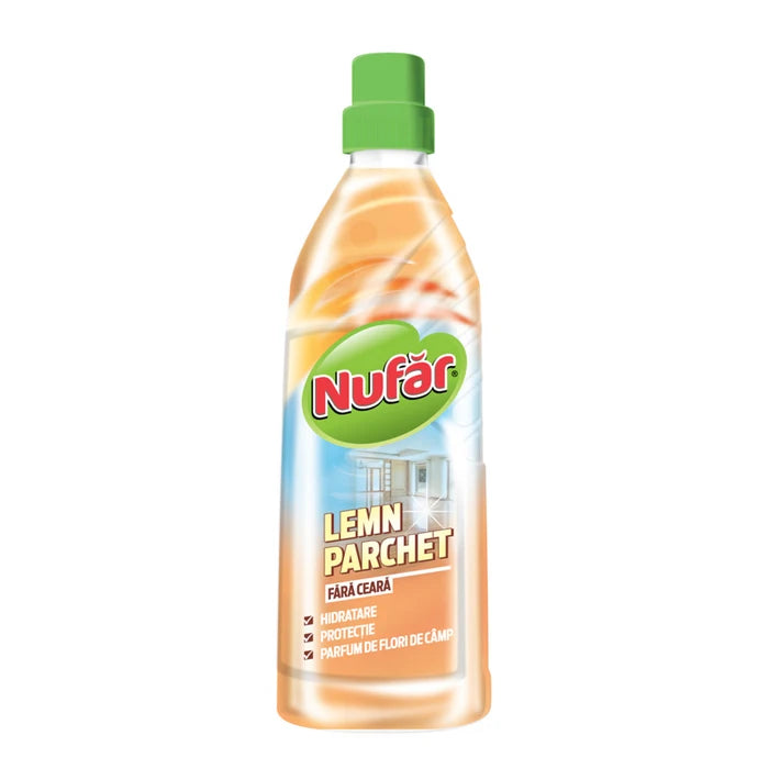 Solutie lemn / parchet Nufar fara ceara, 750 ml