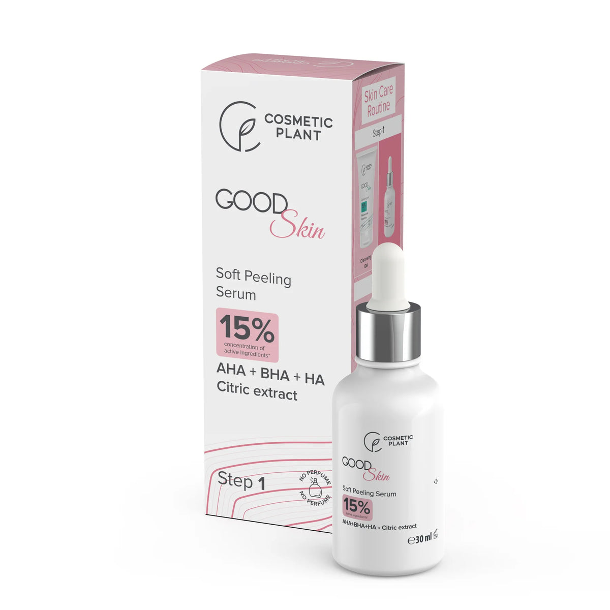 Serum cu AHA + BHA + HA si Extract de Citrice Good Skin Soft Peeling 30 mililitri Cosmetic Plant
