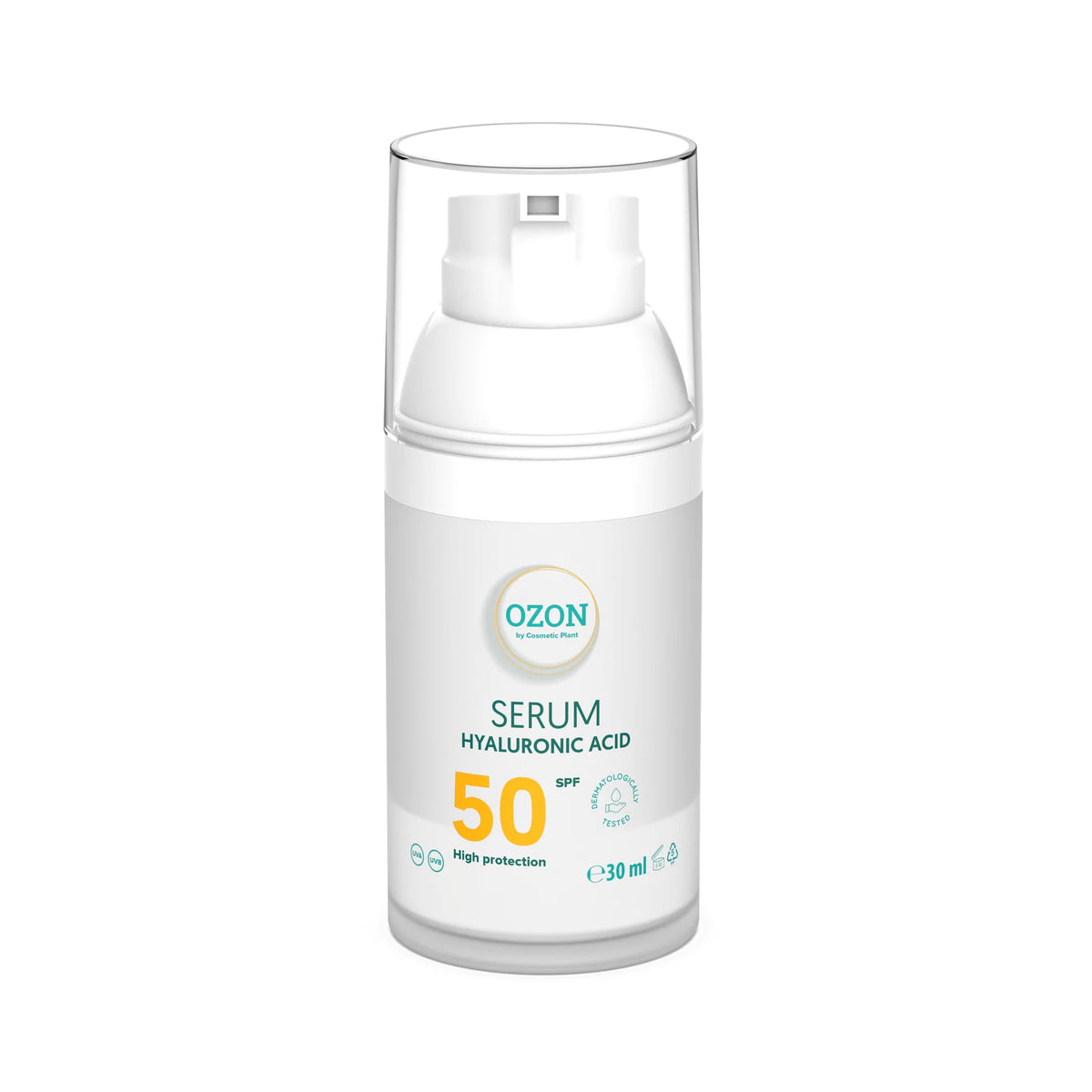 Ser Acid hialuronic SPF 50, Ozon, 30 ml, Cosmetic Plant