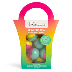 Set 8 bile efervescente de baie Rainbow, Orange&Lemon