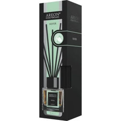 Odorizant de camera cu stick, Areon Home Perfume Silver, 150 ml