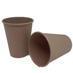 Pahare carton natur, 50 buc, 350 ml