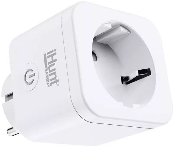 Priza inteligenta iHunt Smart Plug, Contorizare, Monitorizare consum energie, 3840W, Wireless, White