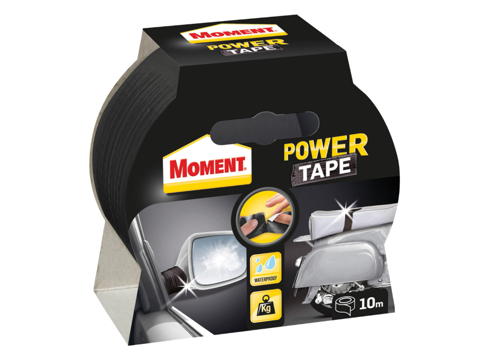 Banda autoadeziva Moment Power Tape, 10m x 50mm, negru