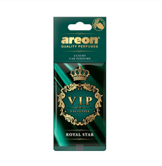 Odorizant auto, card, Areon VIP Exclusive, Royal Star, 19 x 7.5 x 0.5 cm