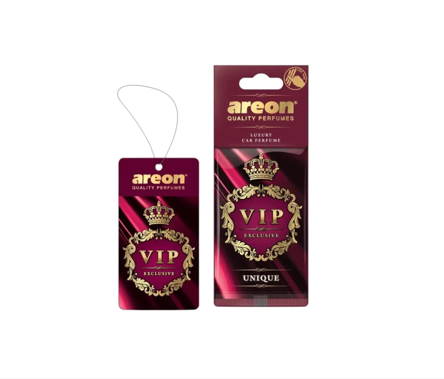 Odorizant Auto Areon VIP Exclusive Unique – Parfum de Lux pentru Masina, Design Elegant