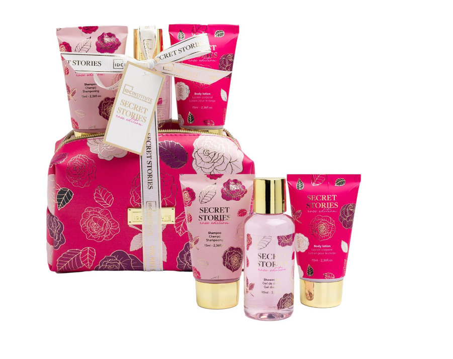 Set ingrijire corporala Secret Stories, Rose Edition, IDC Institute 42294
