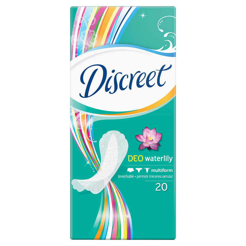 Discreet Deo Waterlily Absorbante Zilnice 20 bucati