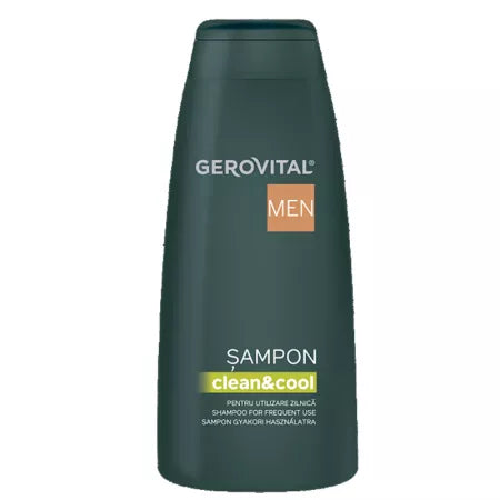 Sampon pentru utilizare zilnica Clean&Cool Men, 400 ml, Gerovital