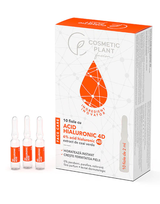 COSMETIC PLANT, Fiole cu Acid Hialuronic 4D 10buc Face Care