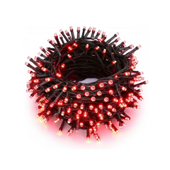 Instalație luminoasă Crăciun 320 LED-uri multicolor, 24 metri, fir transparent, MultiColor