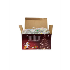 Instalație luminoasă Crăciun 320 LED-uri multicolor, 8 metri x 1 metru, fir transparent, MultiColor