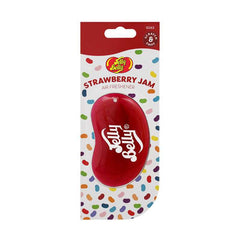 Odorizant Auto Jelly Belly Rear Mirror Strawberry Jam, Agățătoare cu Aromă de Căpșuni