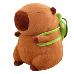 Jucarie de plus Capibara cu rucsac, maro, 48 cm